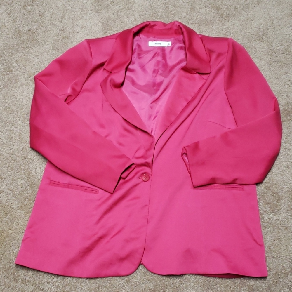 Polyester Blazer hot pink